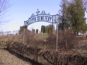 Mazeppa Cemetery entrance