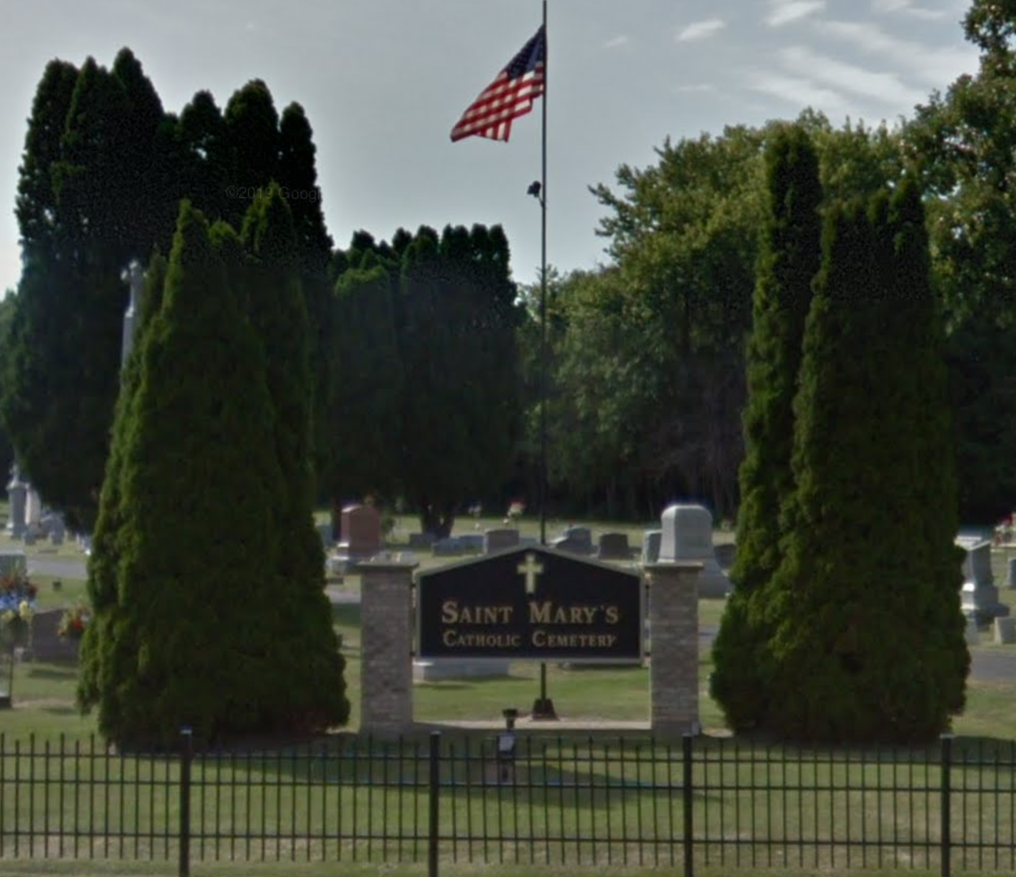 St. Mary's Catholic Cemetery entrance