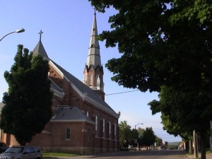 brick church exterior